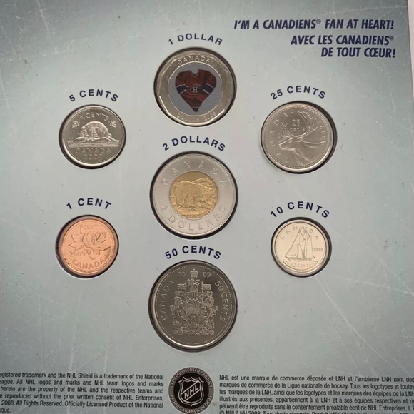 NHL Montreal coin collection 3008-2009 set NIB - Picture 2 of 12